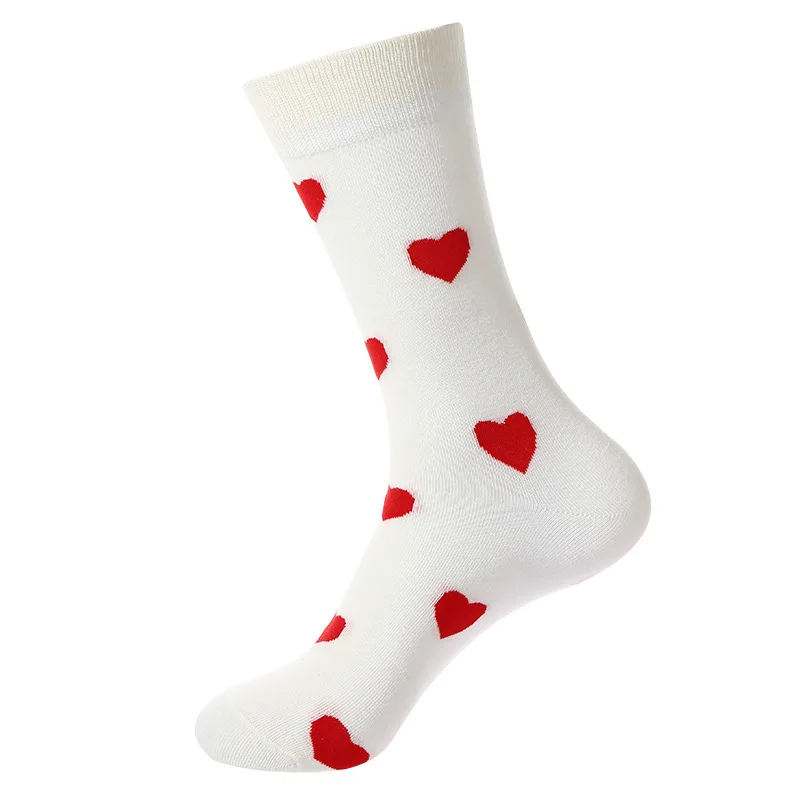 Heart Pattern Crew Socks