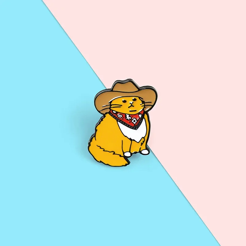 Meowdy Cowboy Cat Enamel Pin