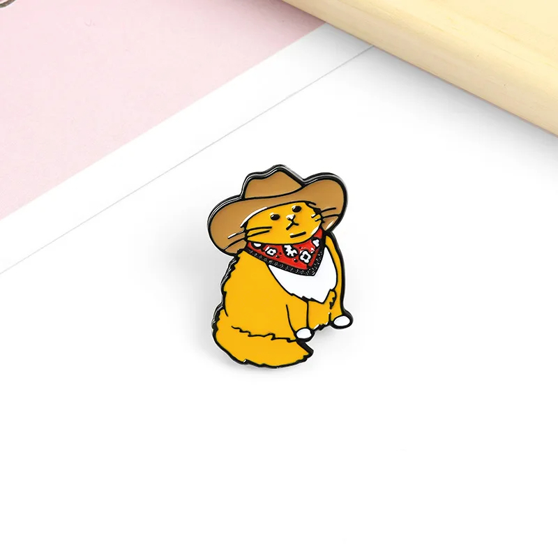 Meowdy Cowboy Cat Enamel Pin