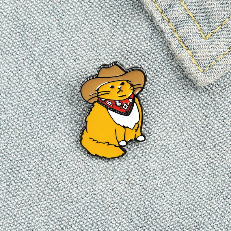 Meowdy Cowboy Cat Enamel Pin