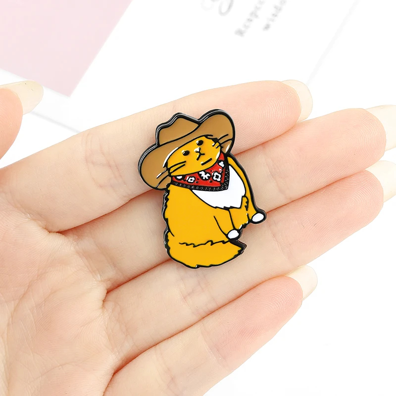 Meowdy Cowboy Cat Enamel Pin