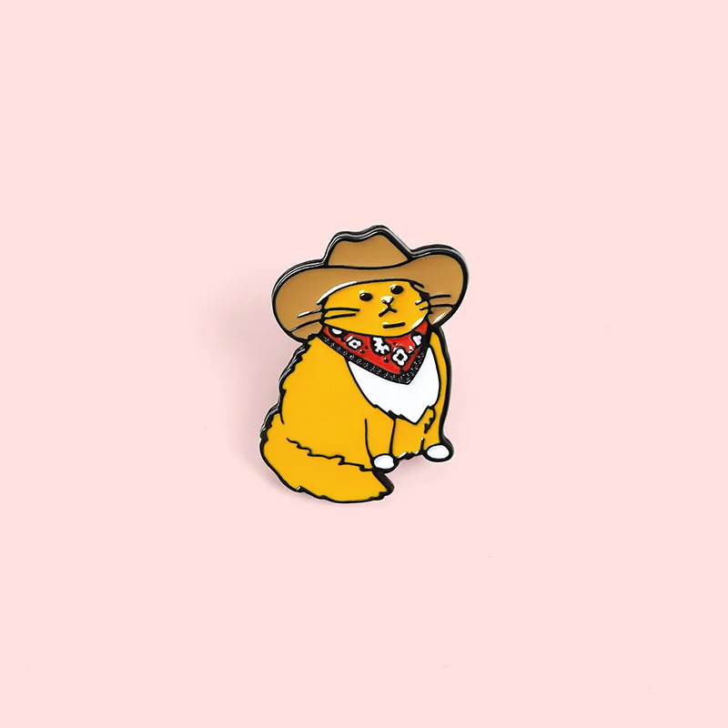 Meowdy Cowboy Cat Enamel Pin