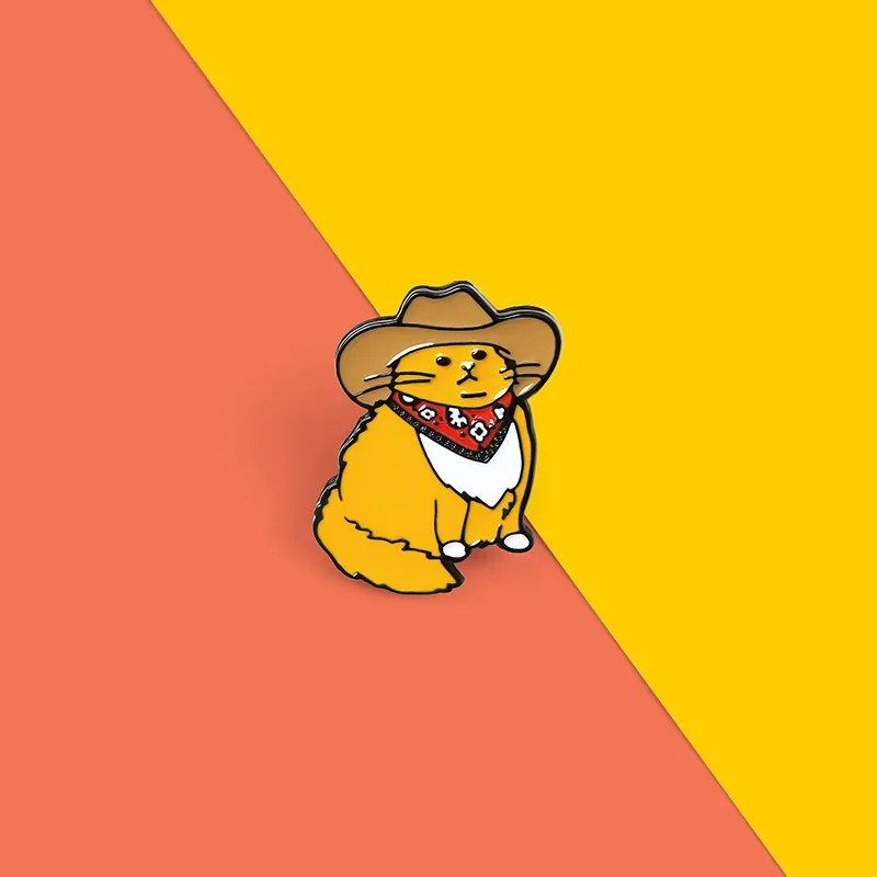 Meowdy Cowboy Cat Enamel Pin