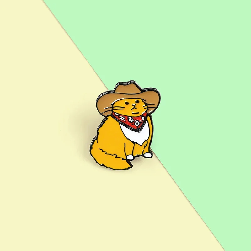 Meowdy Cowboy Cat Enamel Pin