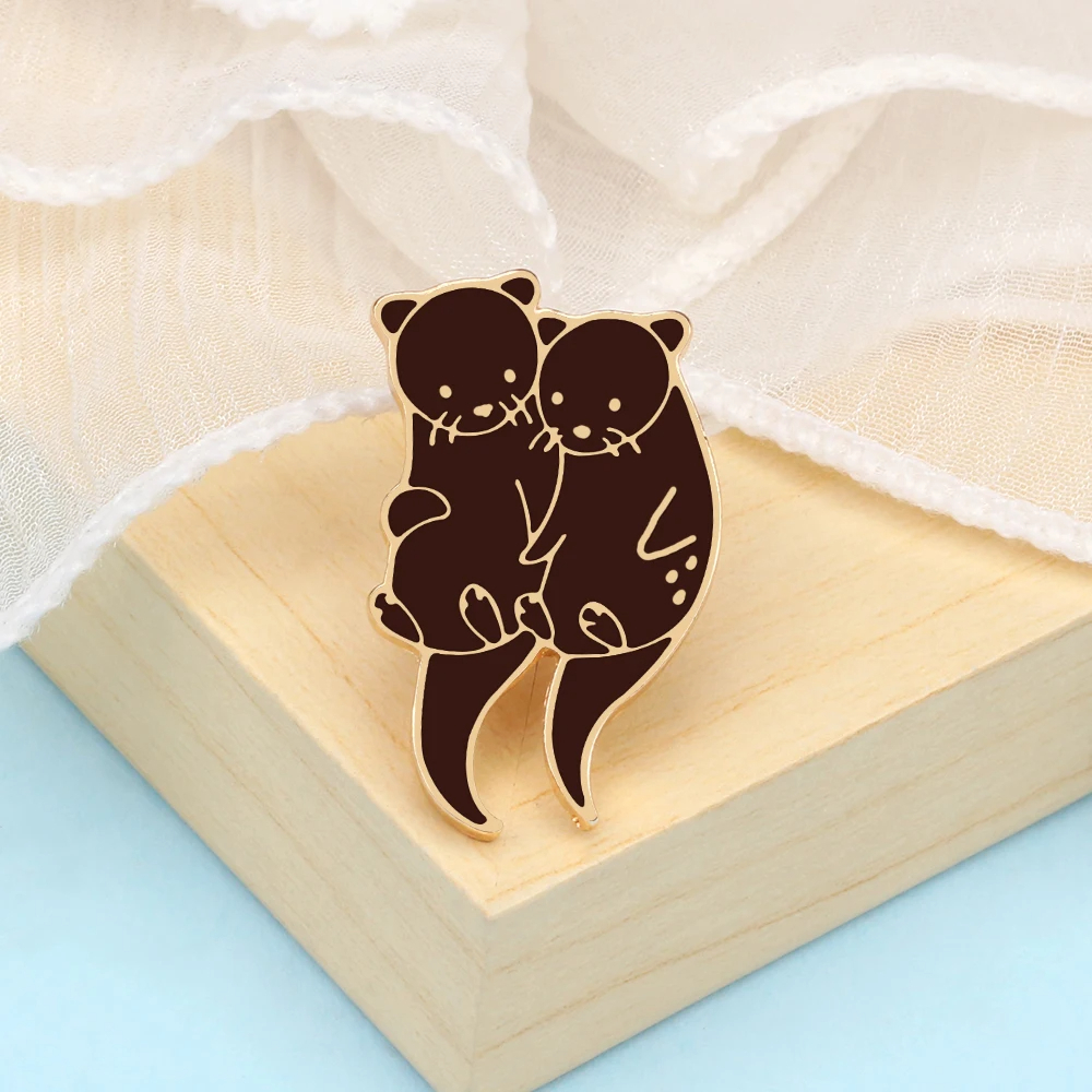 Otter Dog Enamel Pin (2 Designs)