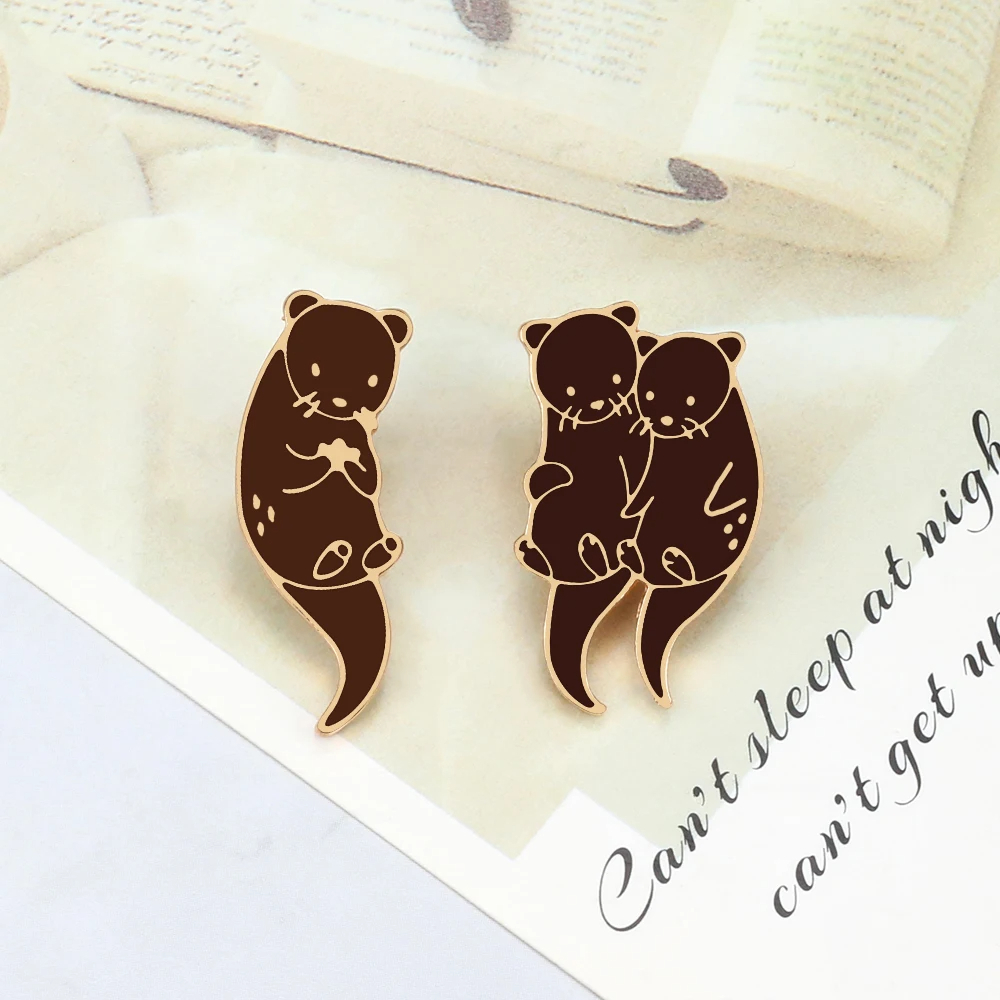 Otter Dog Enamel Pin (2 Designs)