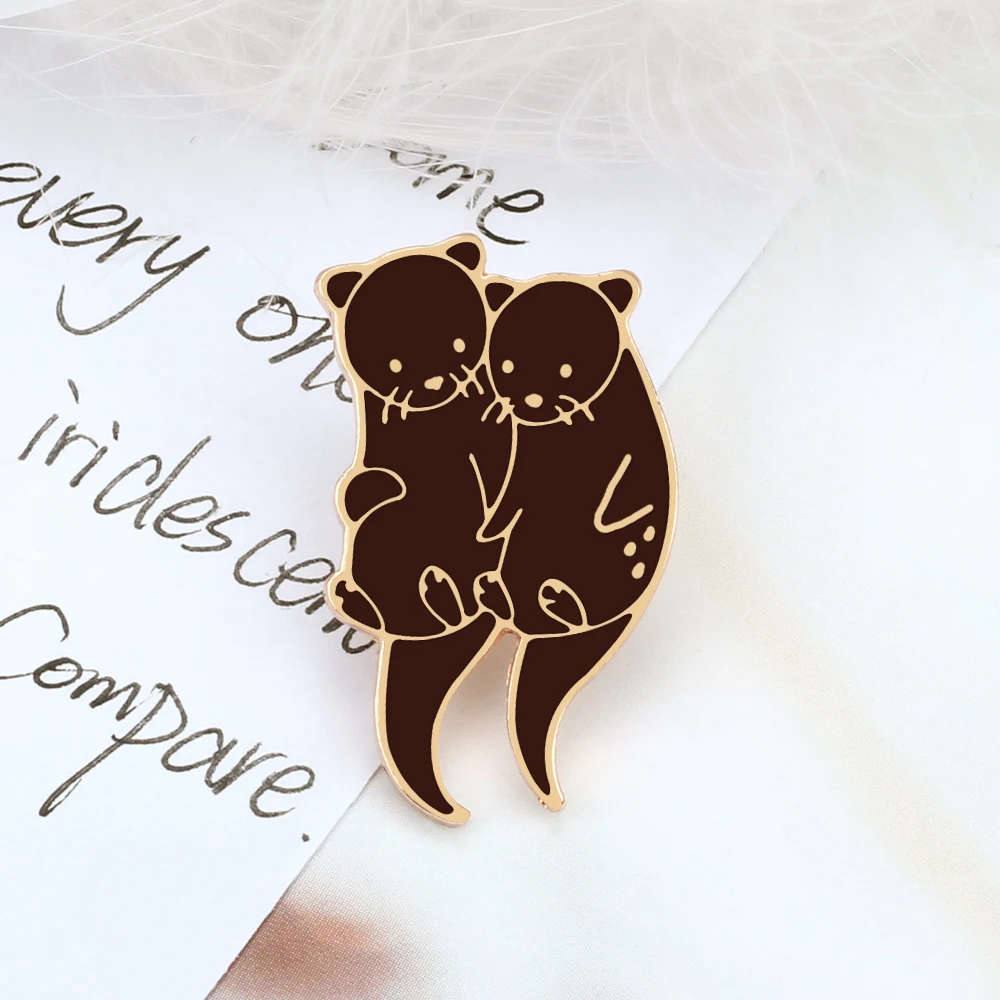 Otter Dog Enamel Pin (2 Designs)