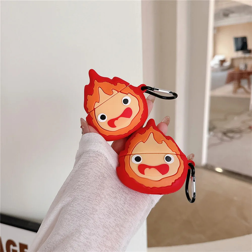 Howl's Moving Castle Calcifer AirPods Case Cover