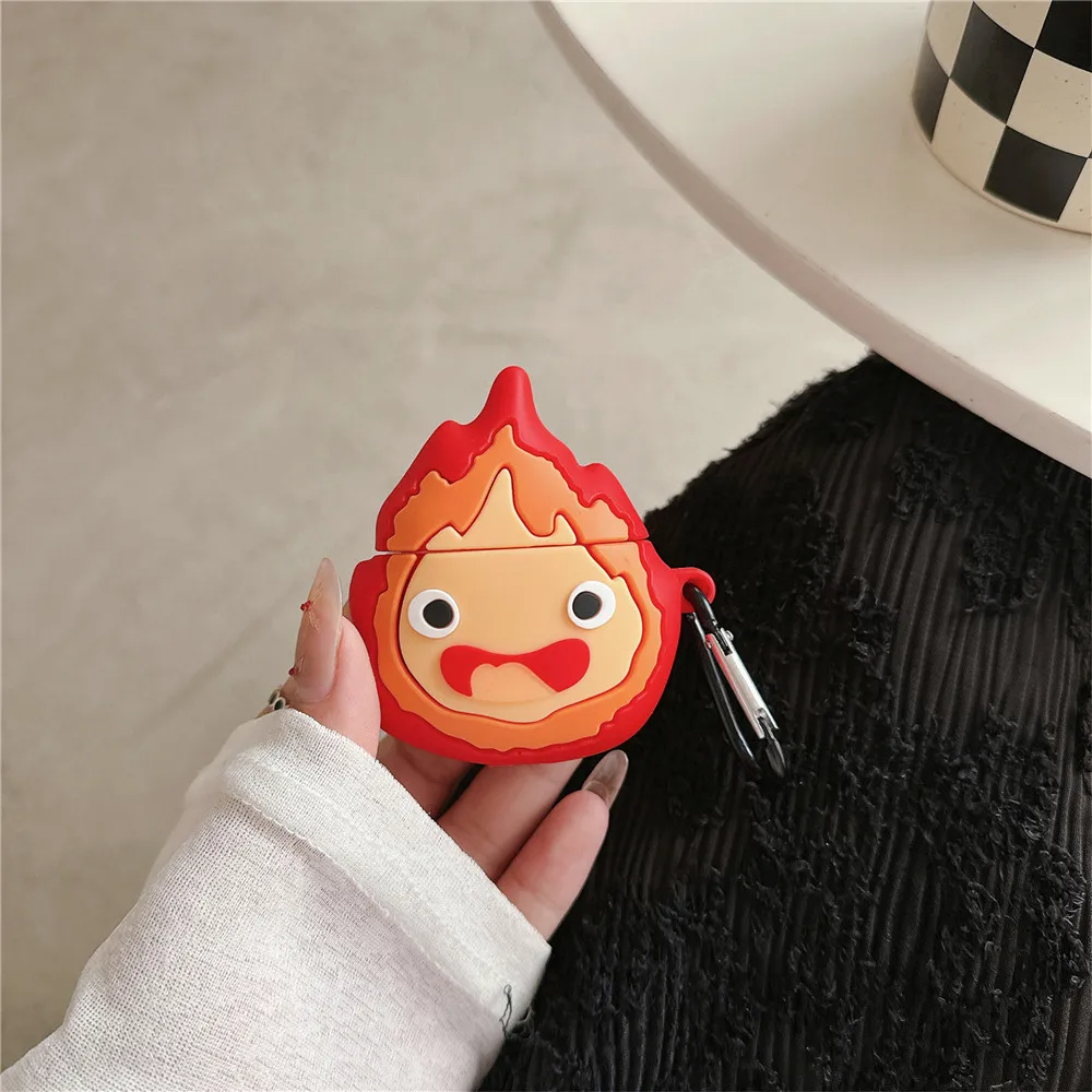 Howl's Moving Castle Calcifer AirPods Case Cover