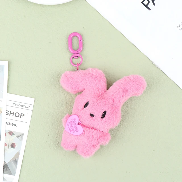 Pastel Bunny Plush Clip On Character  (4 Colours)