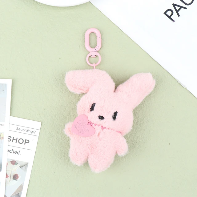 Pastel Bunny Plush Clip On Character  (4 Colours)