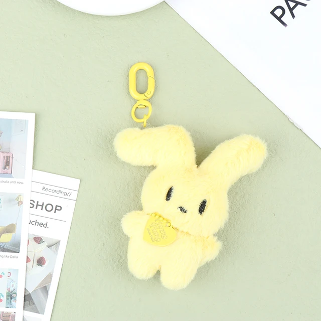 Pastel Bunny Plush Clip On Character  (4 Colours)