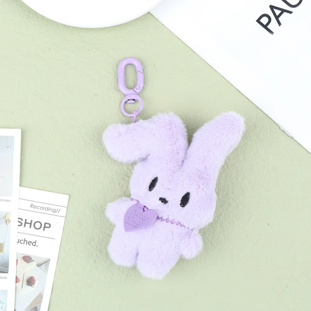 Pastel Bunny Plush Clip On Character  (4 Colours)