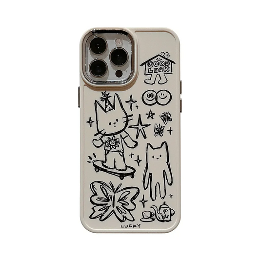 Doodle Cats iPhone Case