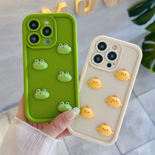 3D Chicks or Frogs iPhone Case (2 Designs)