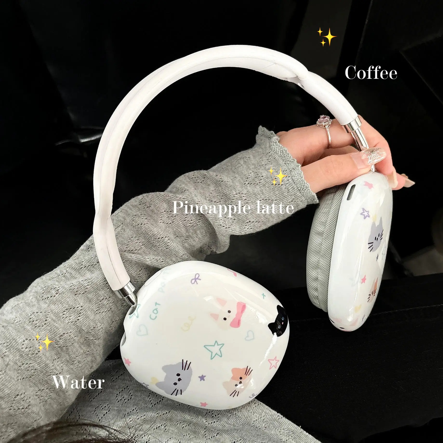 Cat Face Headphone Covers