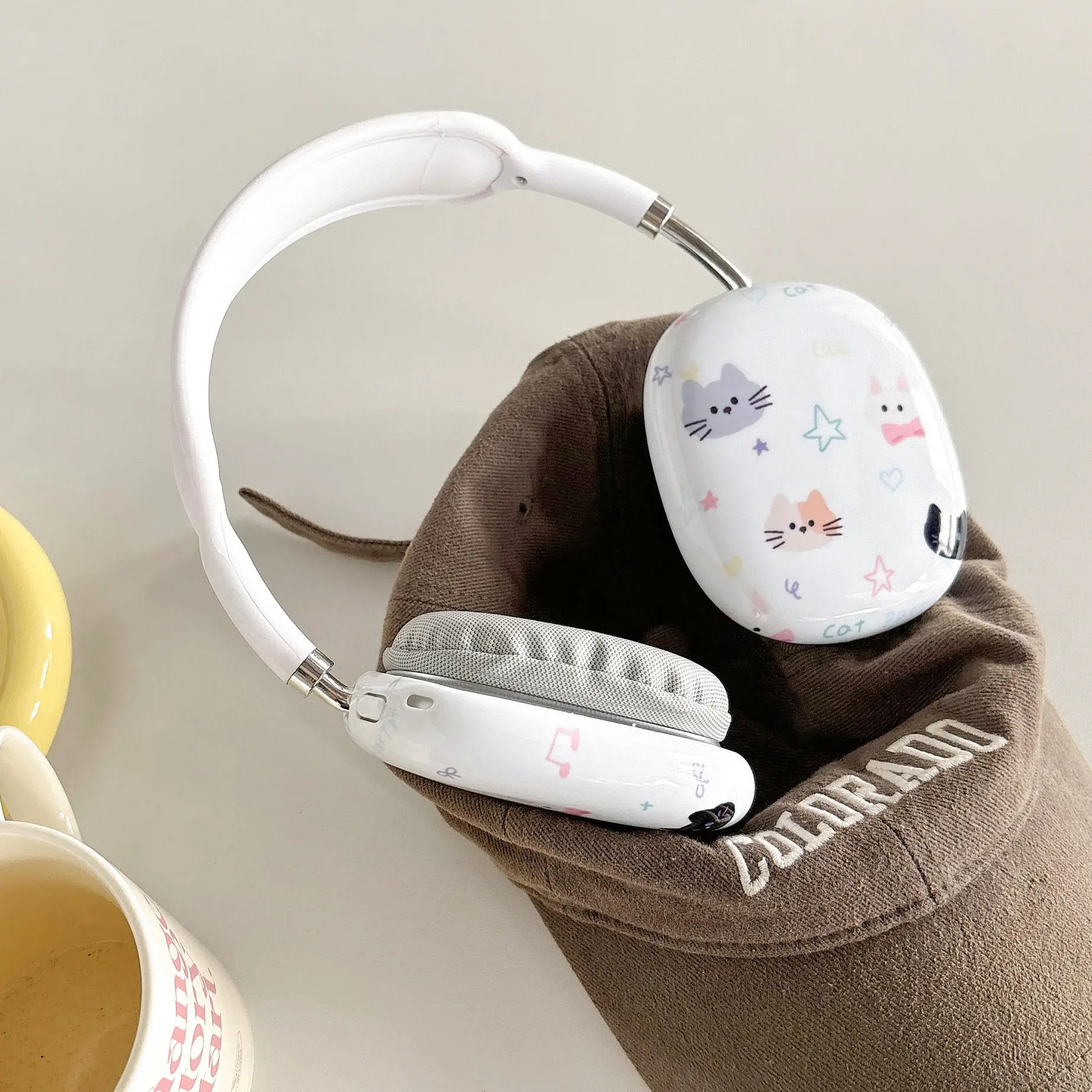 Cat Face Headphone Covers