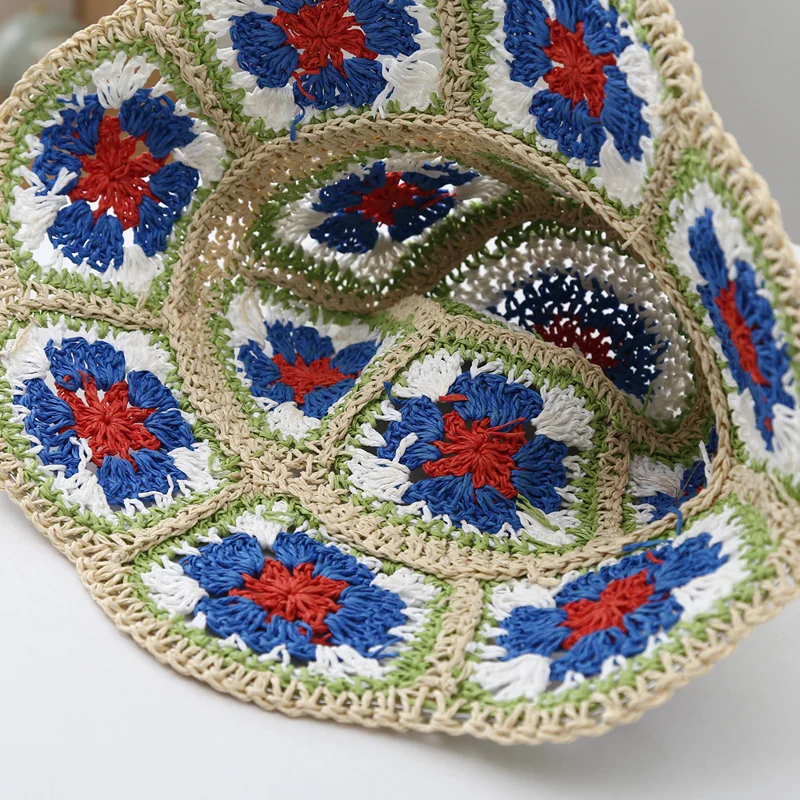 Crochet Flower Sun Hat (3 Colours)