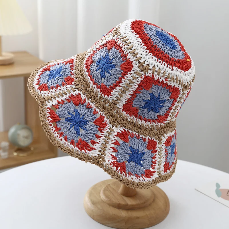 Crochet Flower Sun Hat (3 Colours)