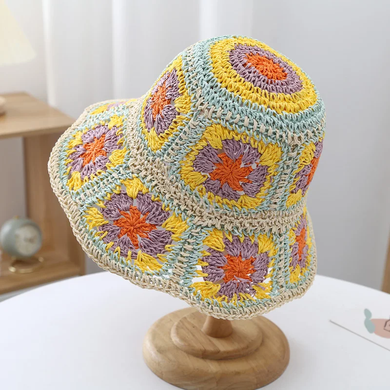 Crochet Flower Sun Hat (3 Colours)