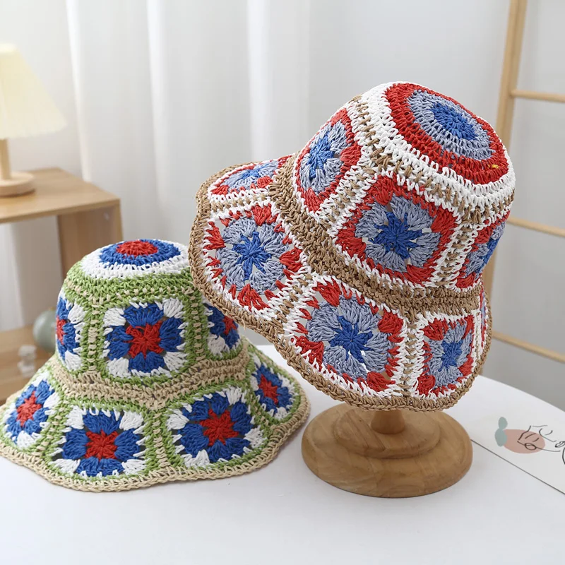 Crochet Flower Sun Hat (3 Colours)