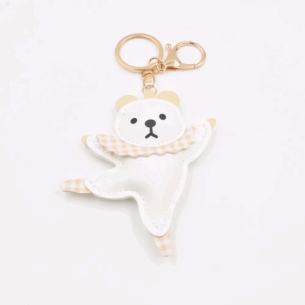 Ballerina Dancing Bear Keychain (3 Colours)