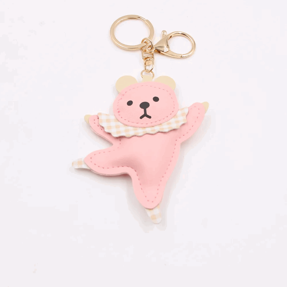 Ballerina Dancing Bear Keychain (3 Colours)