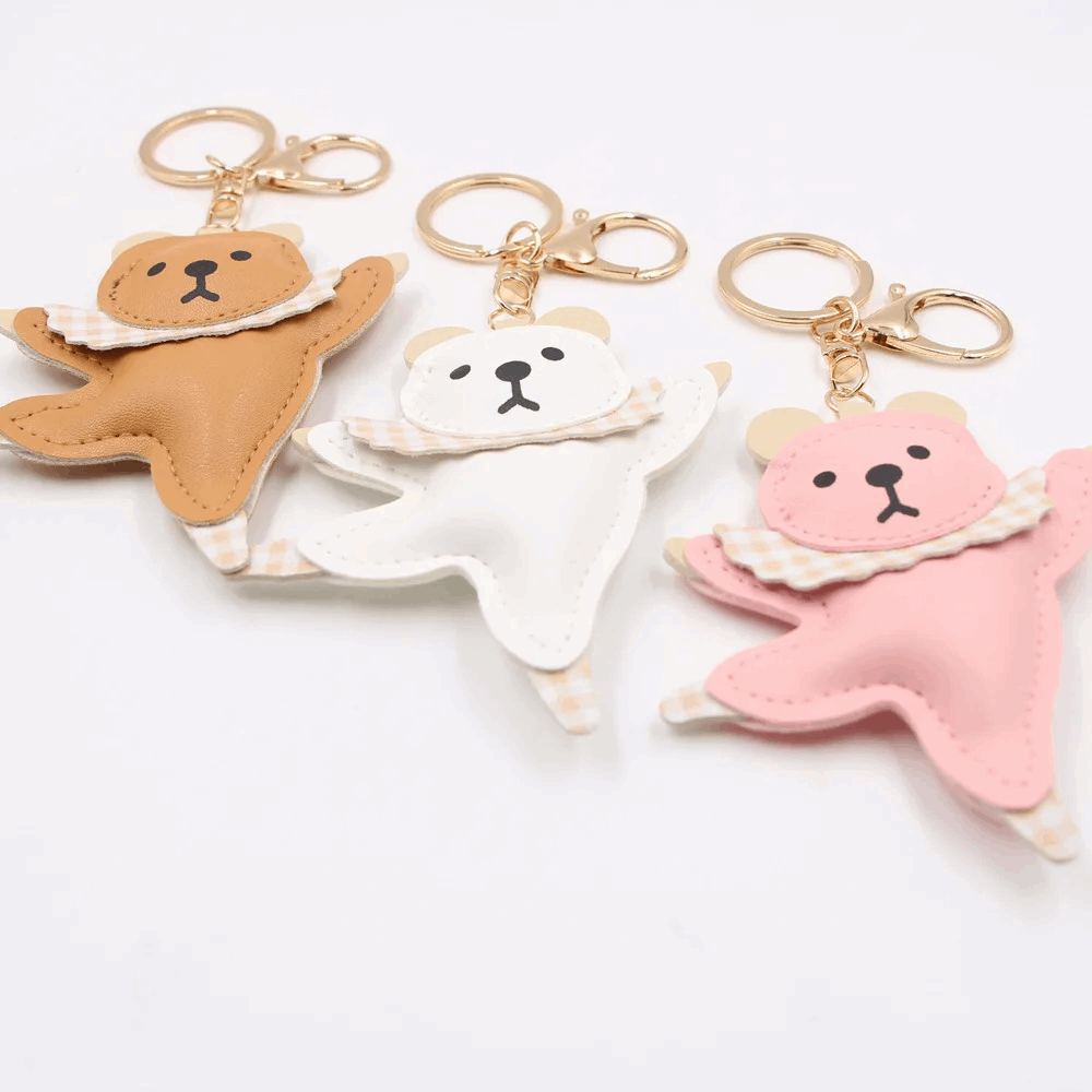 Ballerina Dancing Bear Keychain (3 Colours)