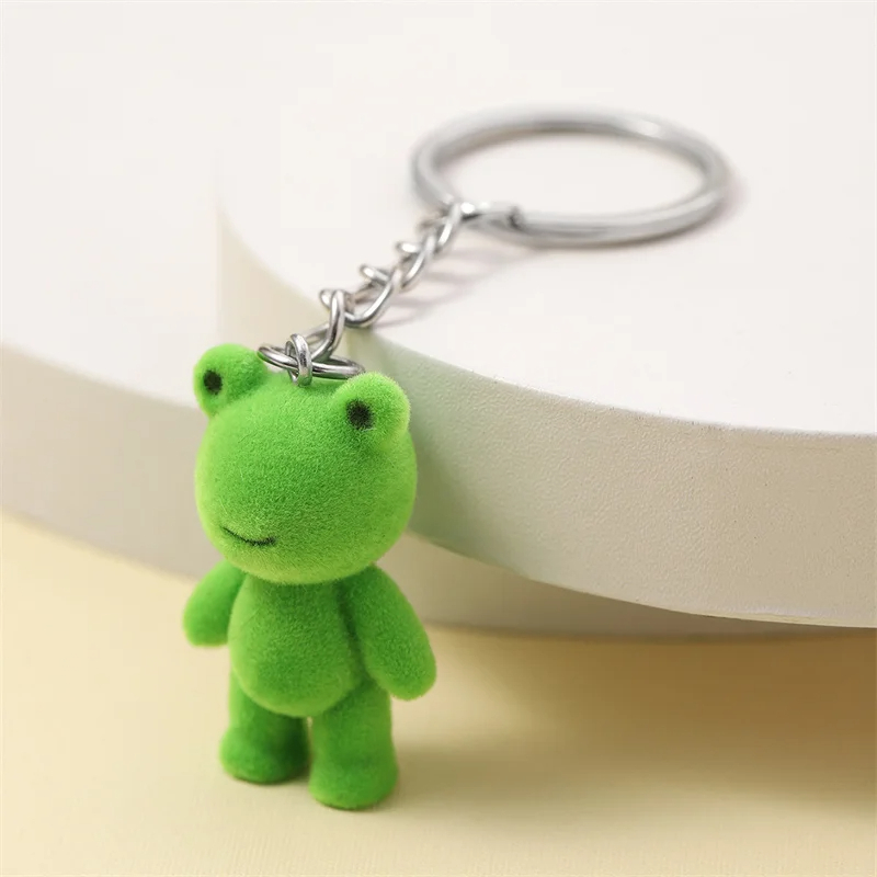 Flocked Froggy Clip on Charm (3 Types)