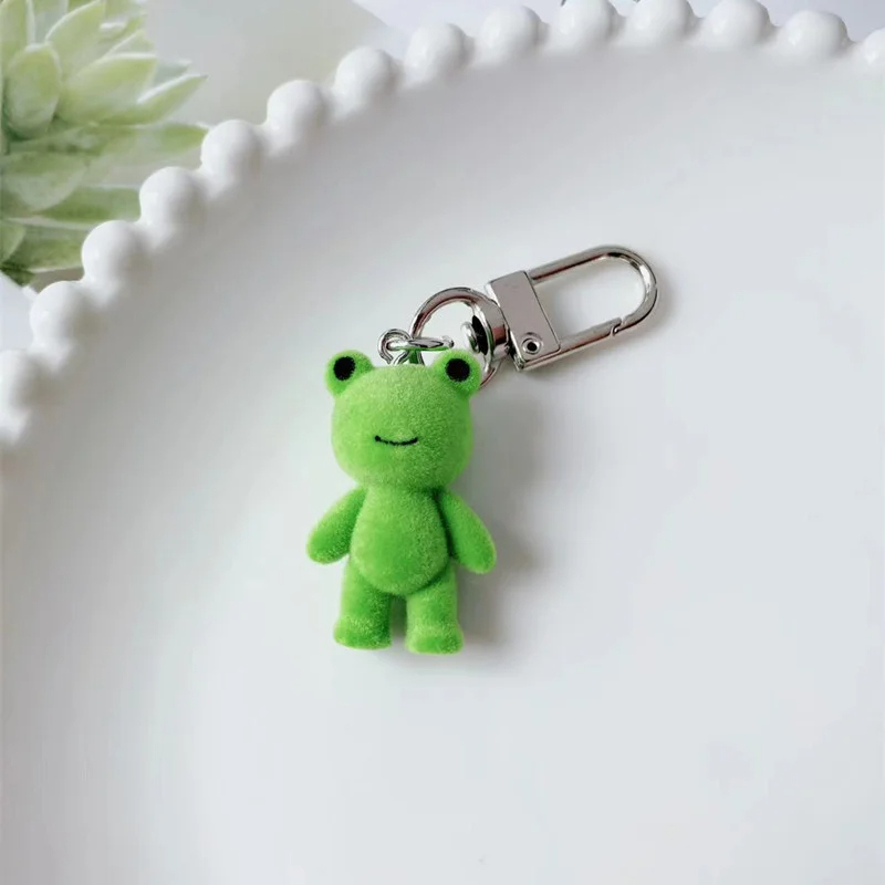 Flocked Froggy Clip on Charm (3 Types)