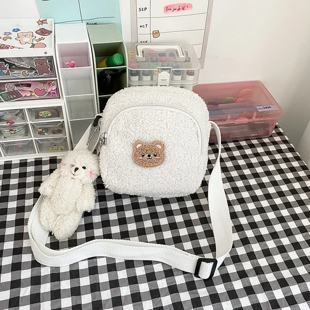 Smiling Teddy Bear Mini Bag (4 Colours)