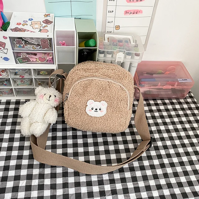 Smiling Teddy Bear Mini Bag (4 Colours)