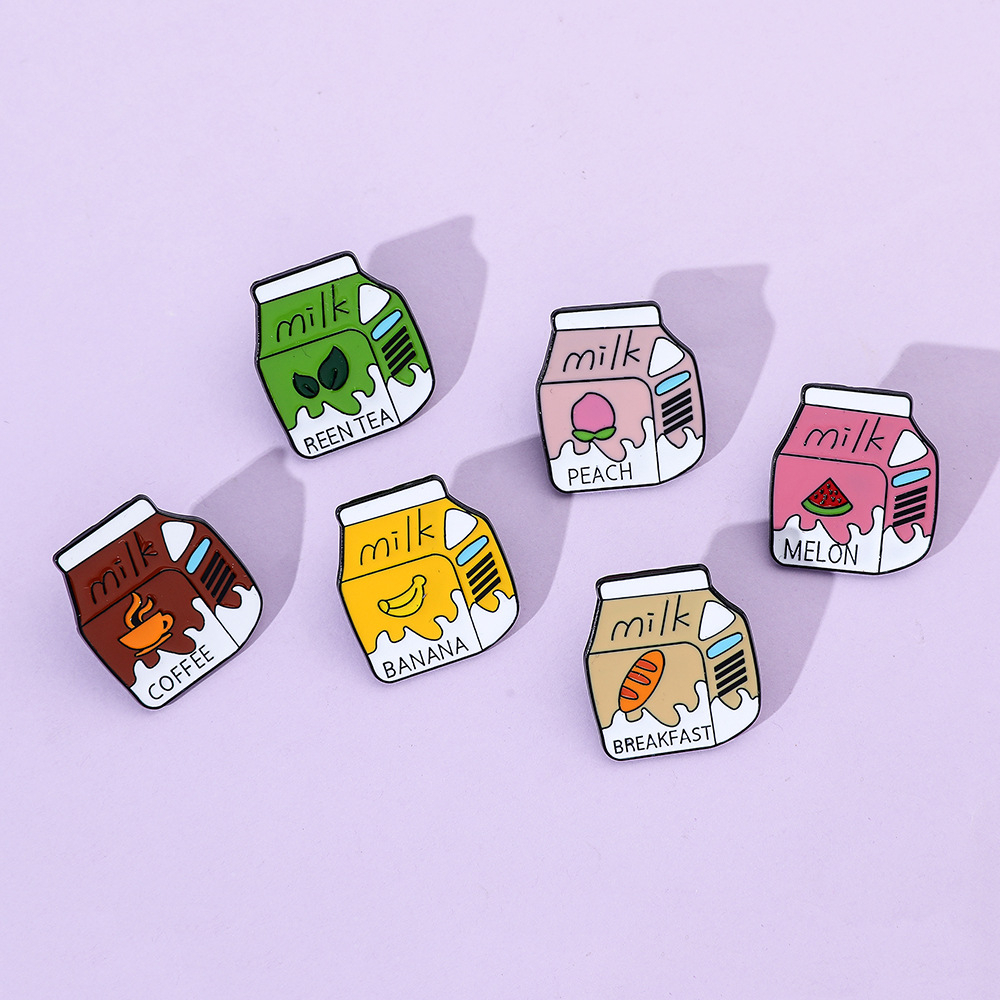 Flavoured Milk Enamel Pin (6 Designs)