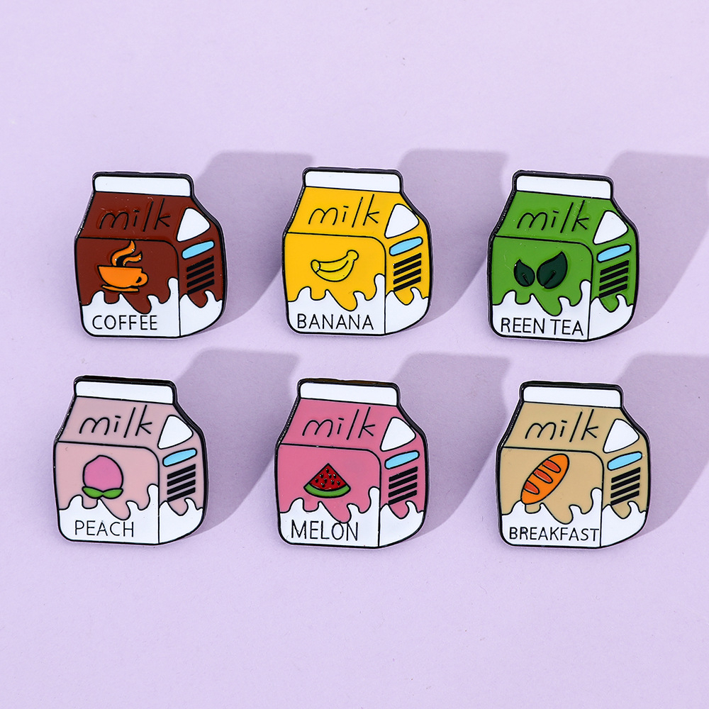 Flavoured Milk Enamel Pin (6 Designs)