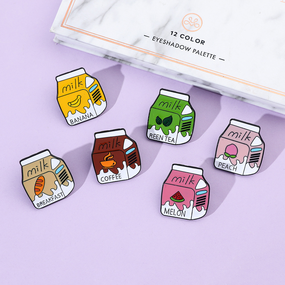 Flavoured Milk Enamel Pin (6 Designs)