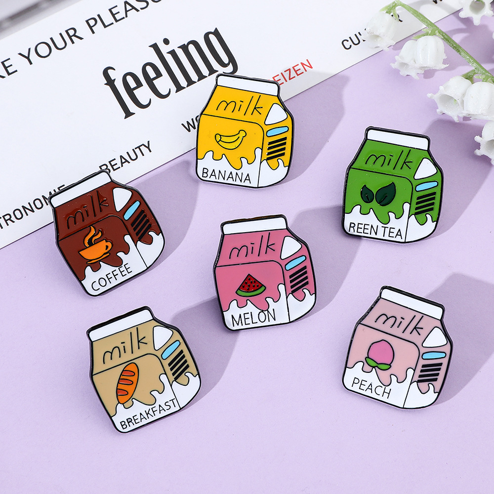 Flavoured Milk Enamel Pin (6 Designs)