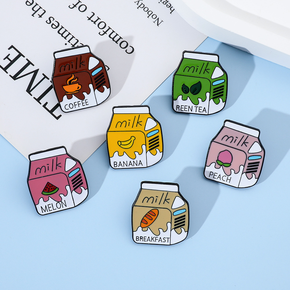 Flavoured Milk Enamel Pin (6 Designs)