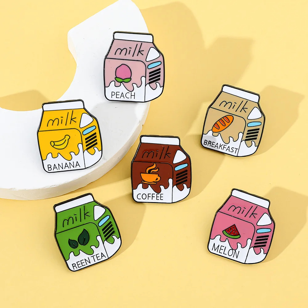 Flavoured Milk Enamel Pin (6 Designs)