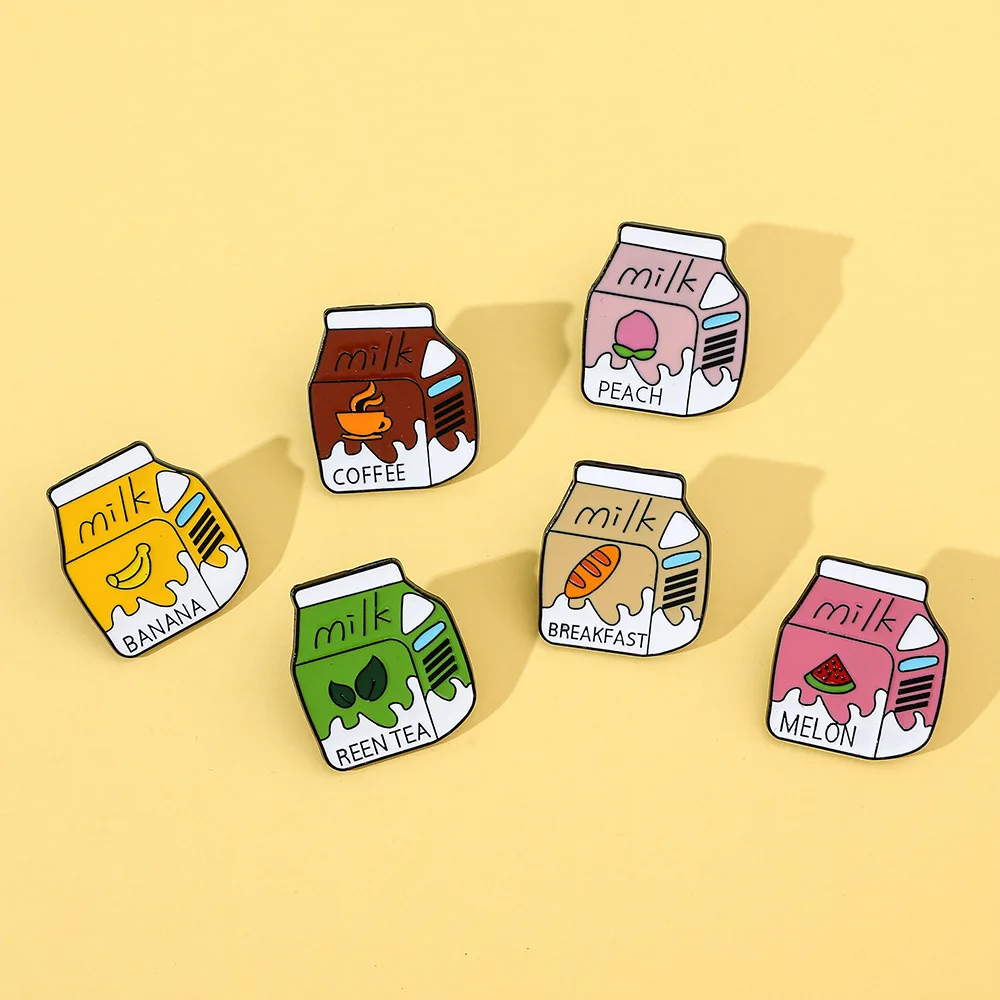 Flavoured Milk Enamel Pin (6 Designs)