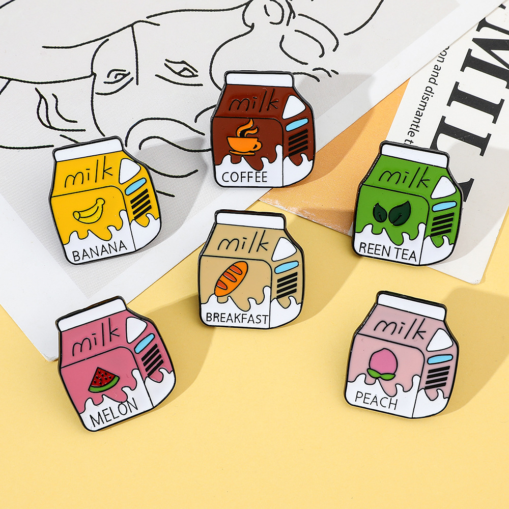 Flavoured Milk Enamel Pin (6 Designs)