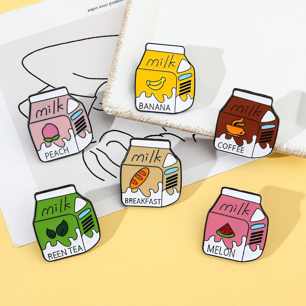 Flavoured Milk Enamel Pin (6 Designs)