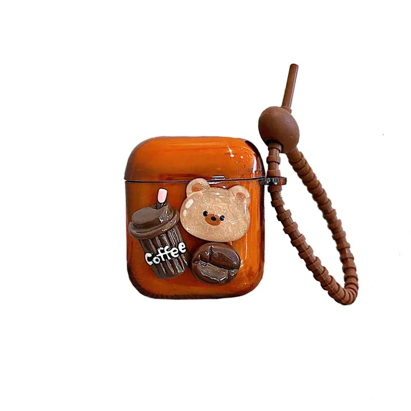 Coffee Bear AirPods Charger Case Cover