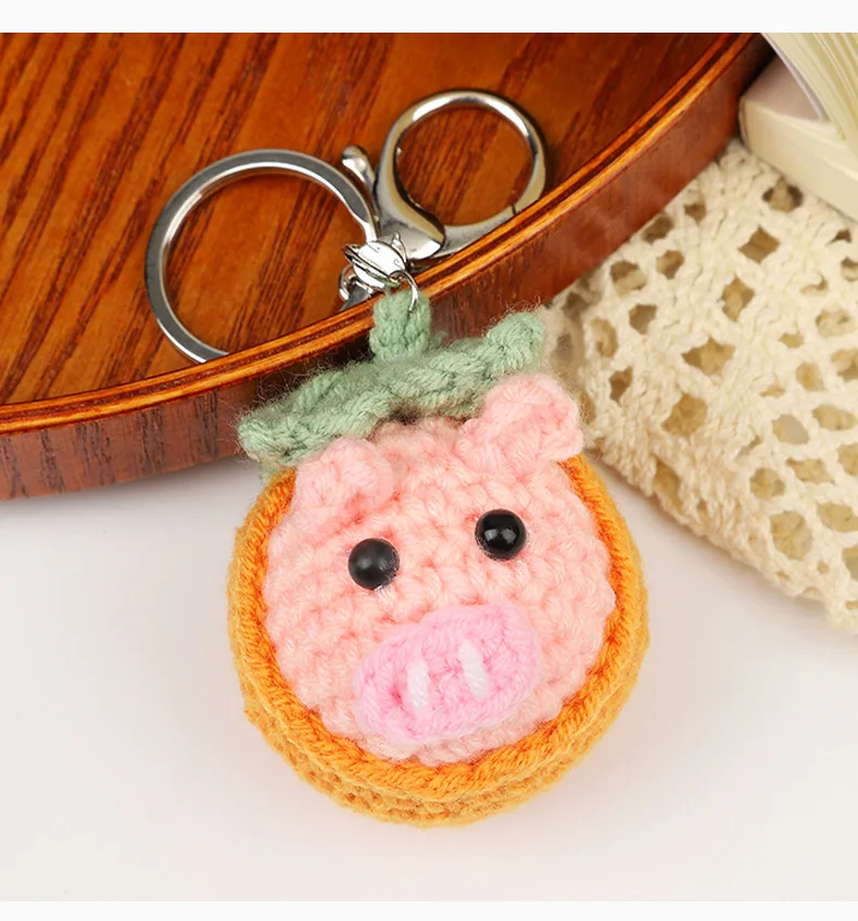 Kawaii Crochet Character Keychain (210Designs)