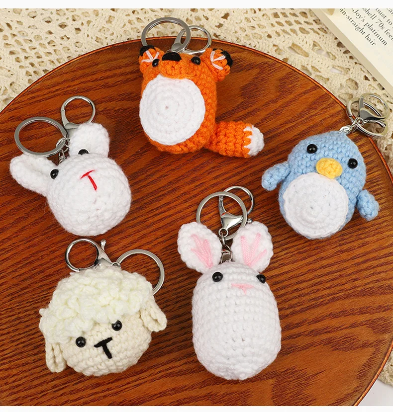 Kawaii Crochet Character Keychain (210Designs)