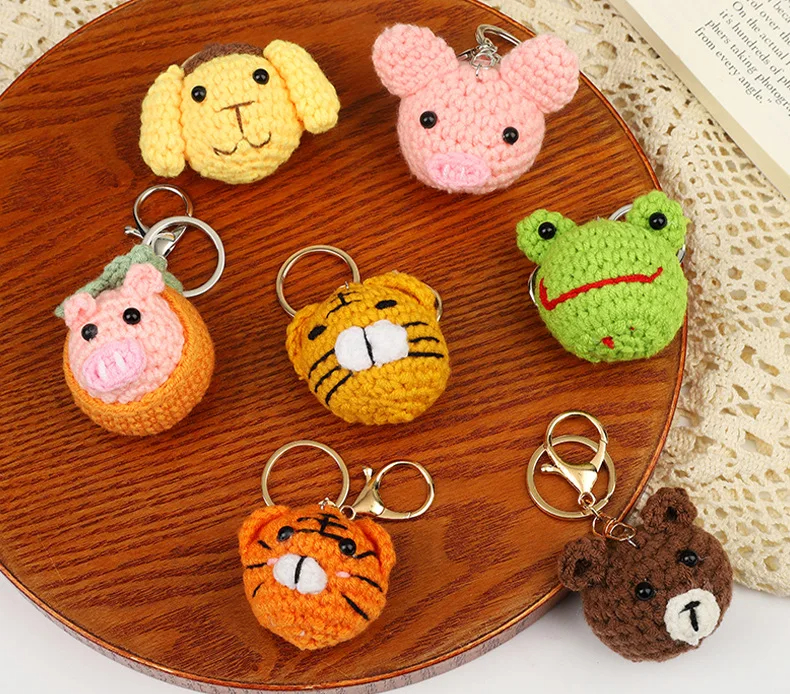 Kawaii Crochet Character Keychain (210Designs)