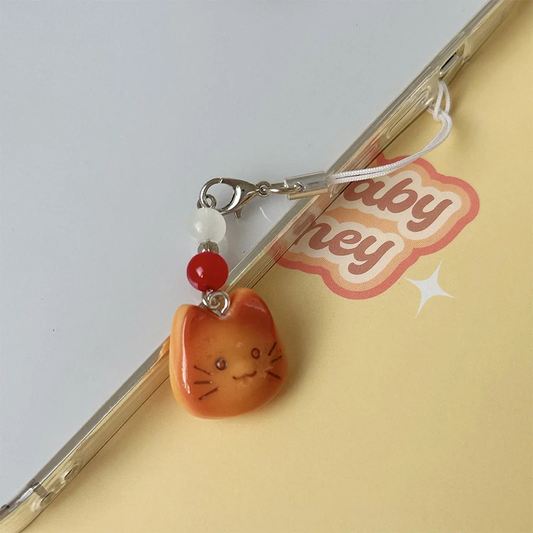 Bread Kitty Clip On Charm Strap (2 Clip Types)