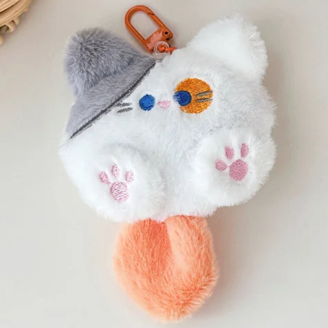 Plush Cat Character Clip On Charm (4 Colours)