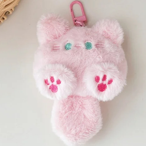 Plush Cat Character Clip On Charm (4 Colours)