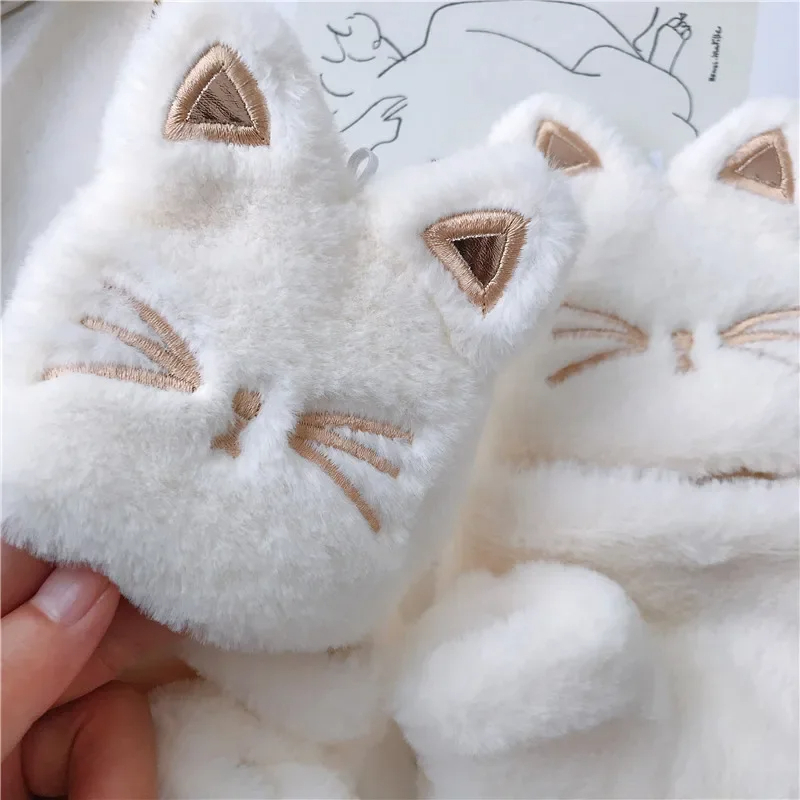 Fluffy Kitty Cat Gloves (5 Colours)