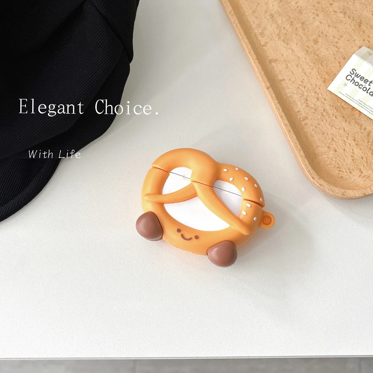 Pretzel Character AirPods Charger Case Cover